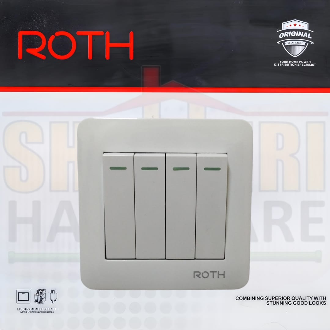 4 GANG 2 WAY SWITCH ROTH