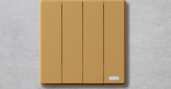 MODERN 4 GANG 2 WAY SWITCH - GOLD