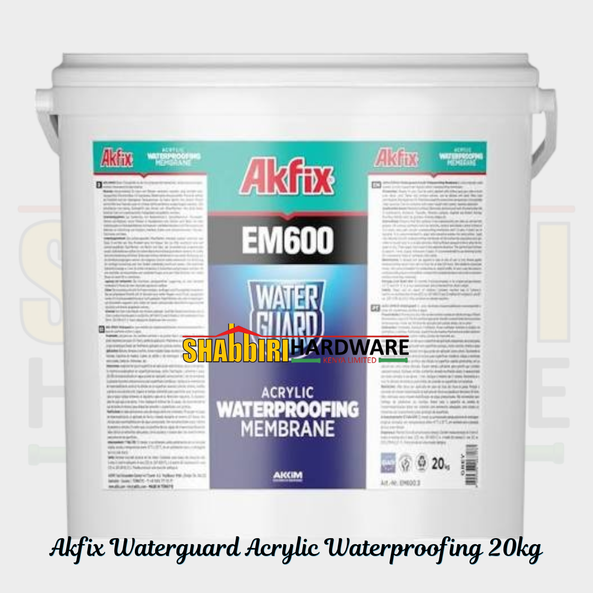 Akfix EM600 Waterguard Acrylic Waterproofing Membrane 20Kg