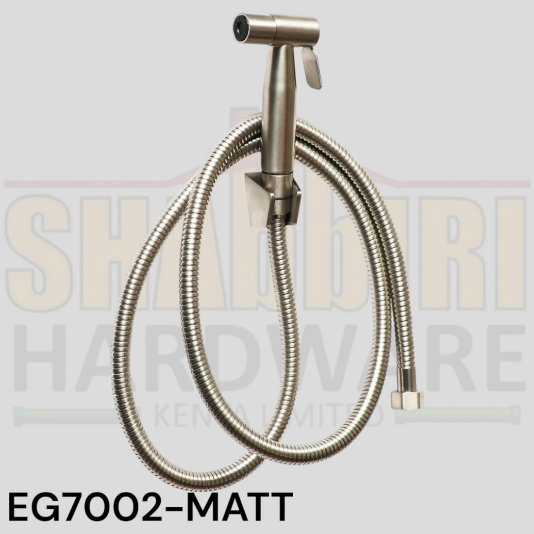 PREMIUM BIDET SPRAY(SS304) WITH 1.5M HOSE - MATT SILVER FINISH