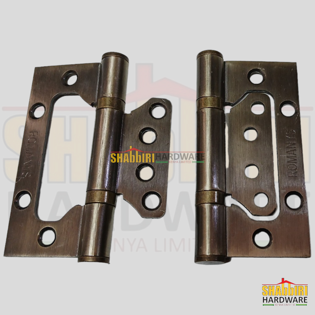 BUTTERFLY IRON HINGES - ANTIQUE BRASS - ROMANYS