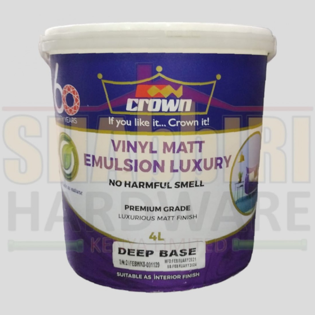 CROWN VINYL MATT 4LTR