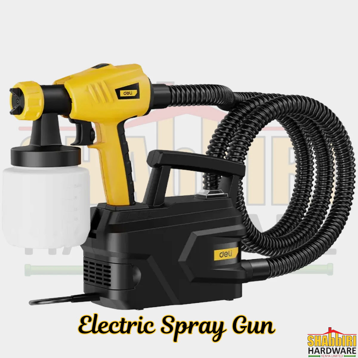Deli DC090 450W Electric Paint Spray Gun – 800ml HVLP Paint Sprayer