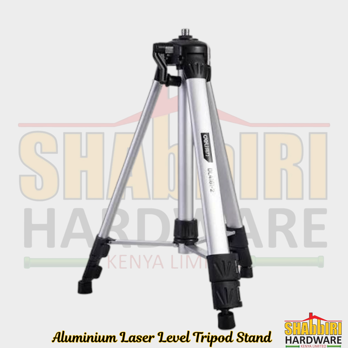 Deli DL4161-2 Horizontal Instrument Bracket – Aluminium Laser Level Tripod Stand 0.45–1.2m (5/8" Mount)