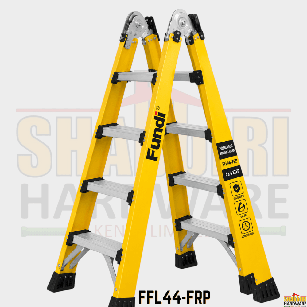 Fundi FFL44-FRP Folding Fiberglass Ladder — 4 x 4 Step