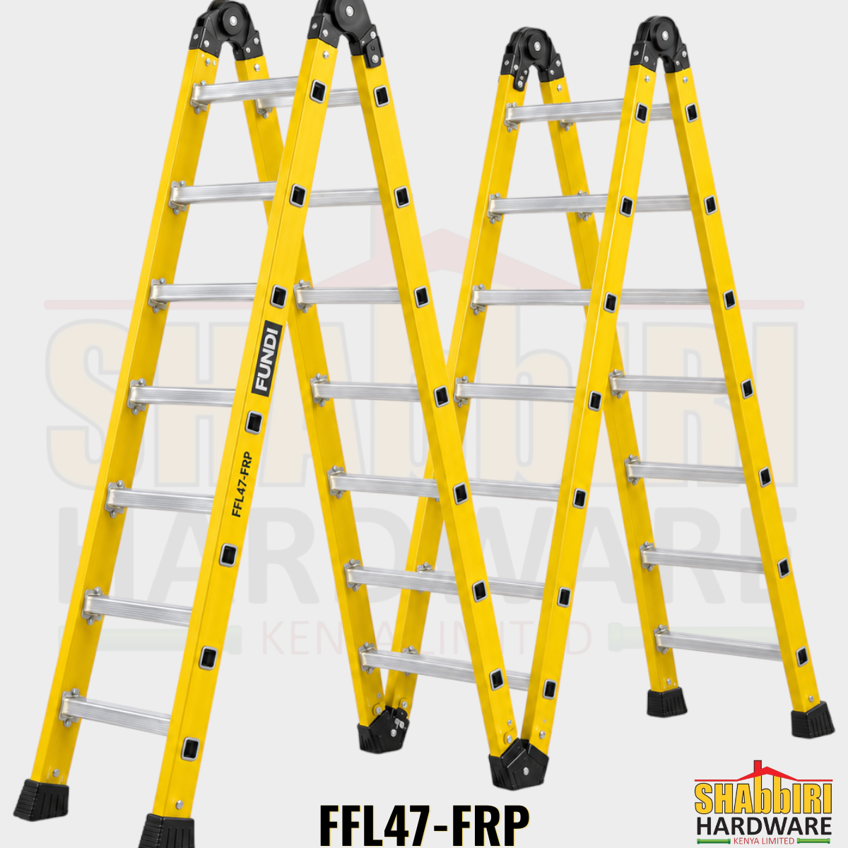 Fundi FFL47-FRP Multipurpose Fibreglass Folding Ladder – 4 x 7 Step