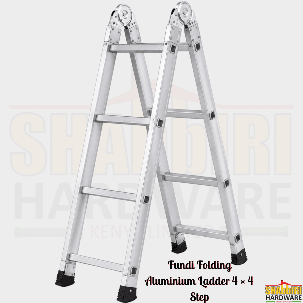 Fundi Folding Aluminium Ladder FFL42 – 4×2 Multipurpose Ladder (8 Steps, 150kg)