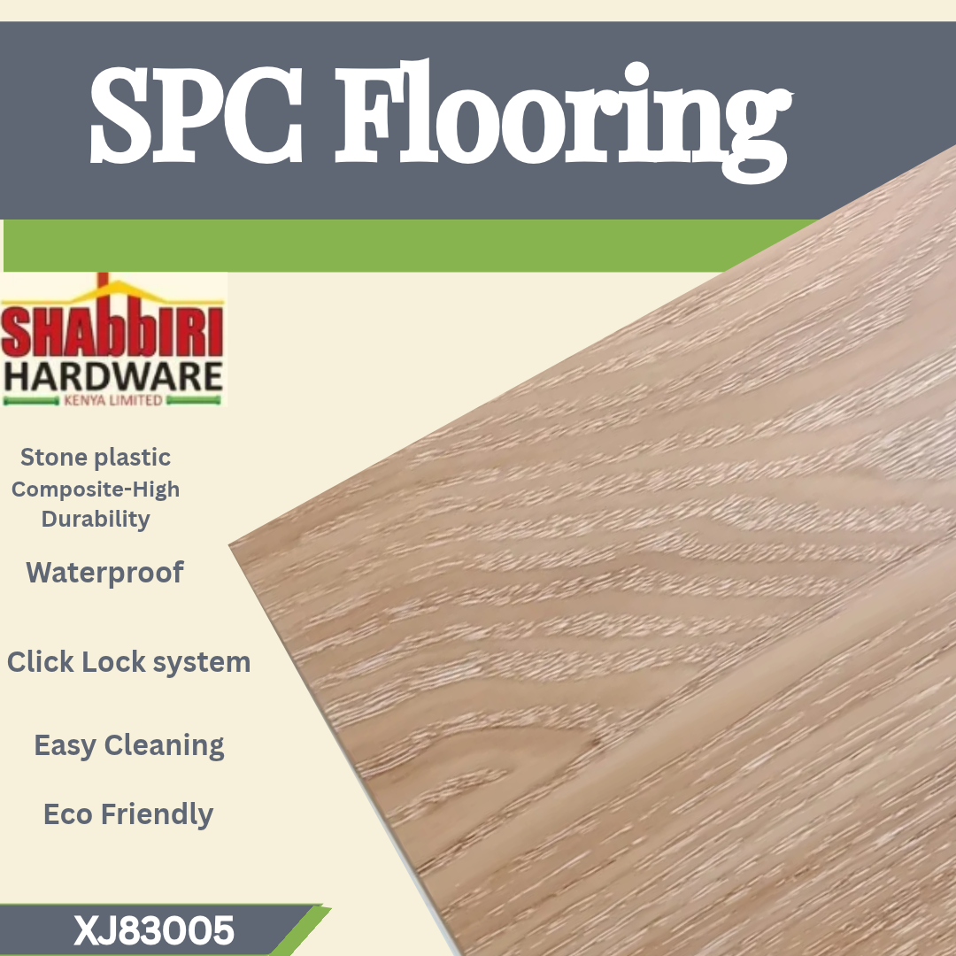 Golden Rustic Oak SPC Flooring XJ83005 – 100% Waterproof Click-Lock Vinyl Plank, Nairobi Kenya