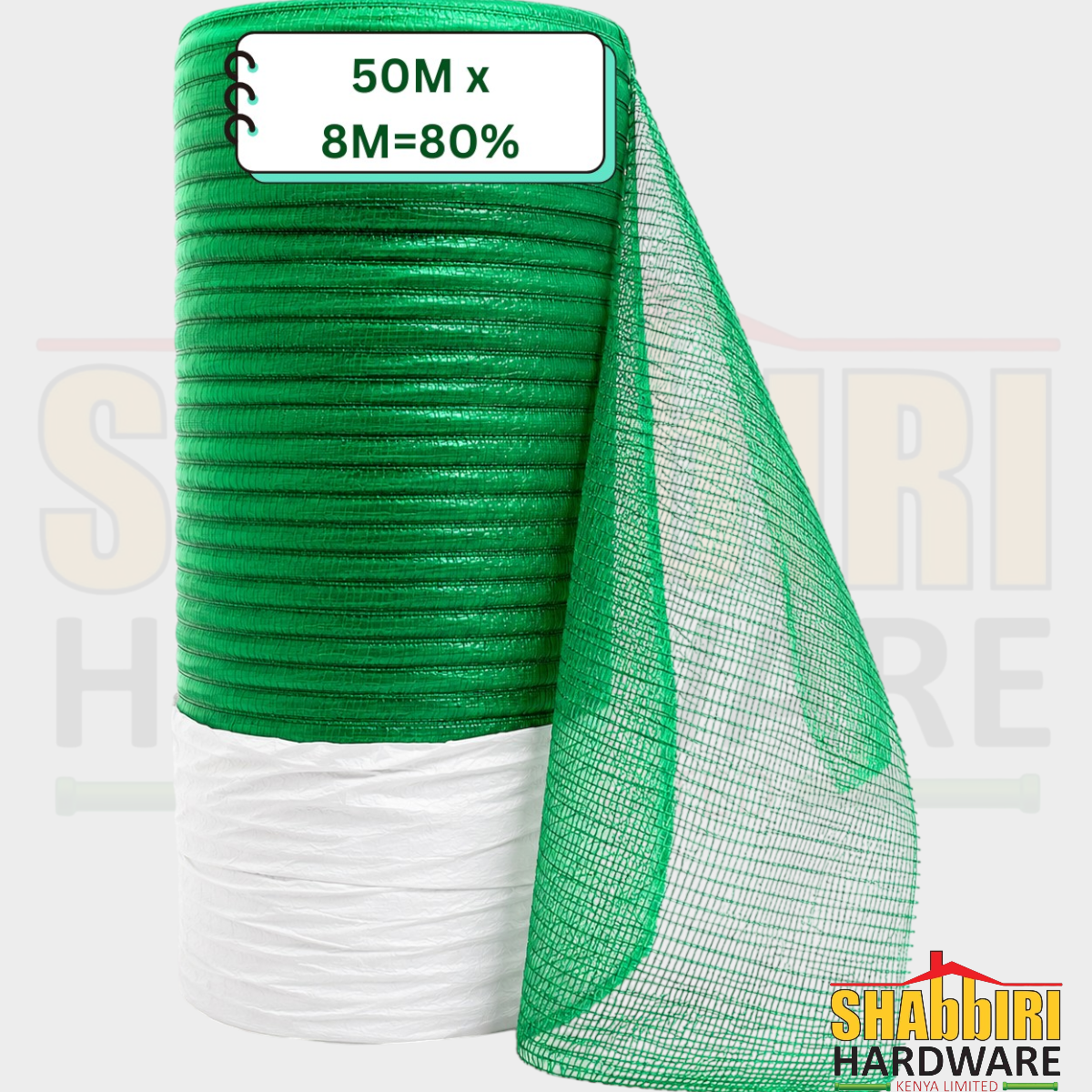 Green Shade Net 80% – 50m x 8m