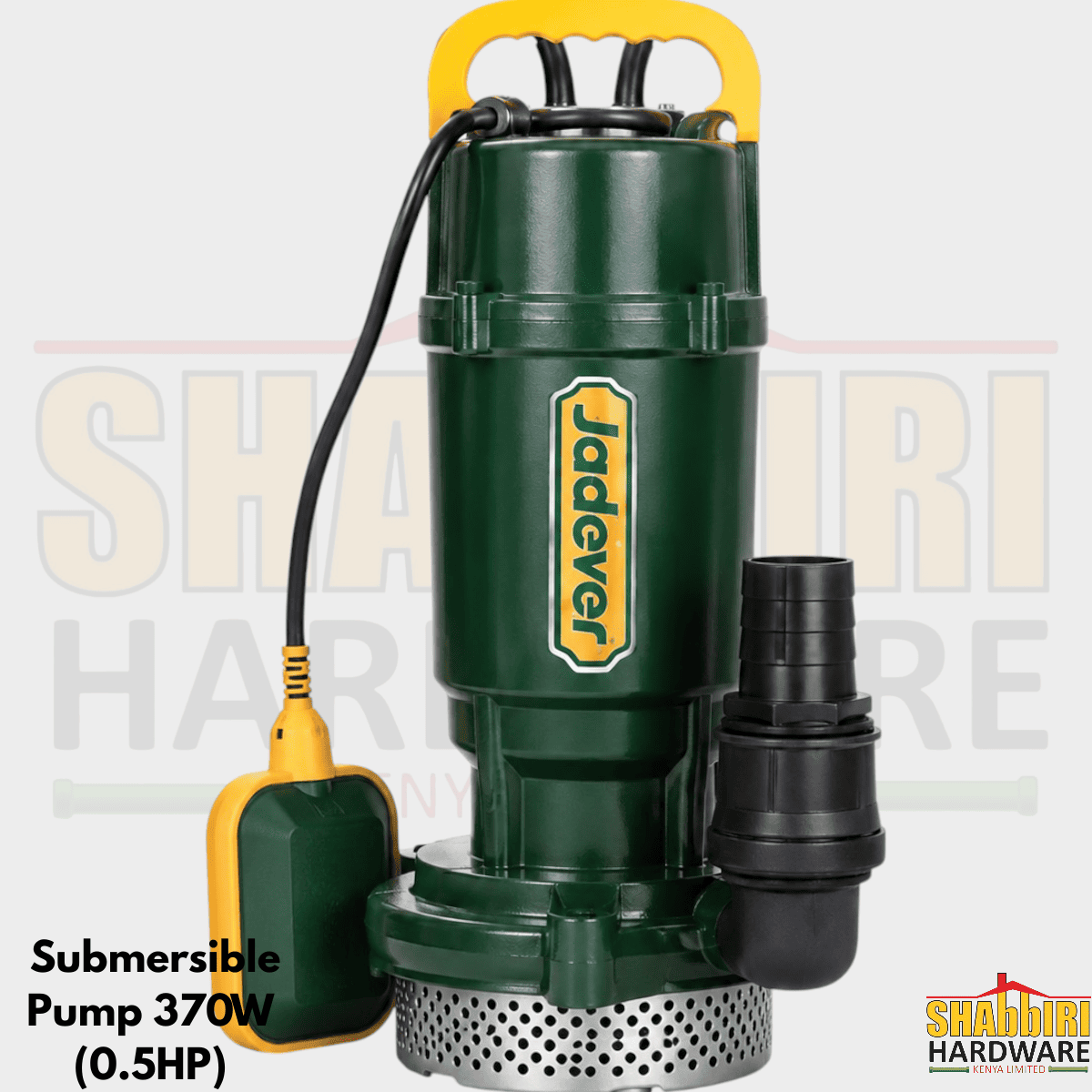 JADEVER 0.5HP Clean Water Submersible Pump 370W – 1 Inch Outlet, 17m Head