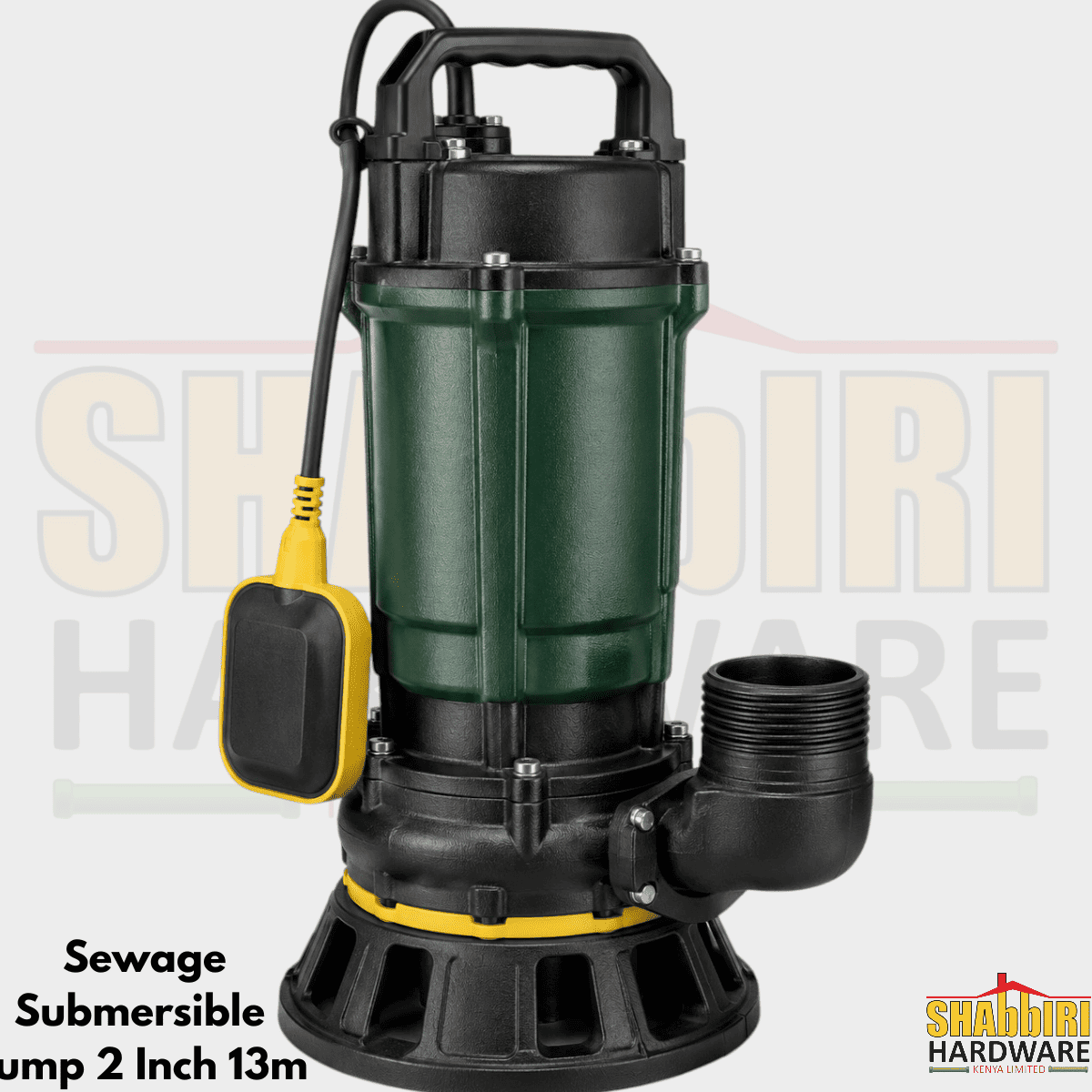 JADEVER 1HP Sewage Submersible Pump 750W – 2 Inch Outlet, 13m Head