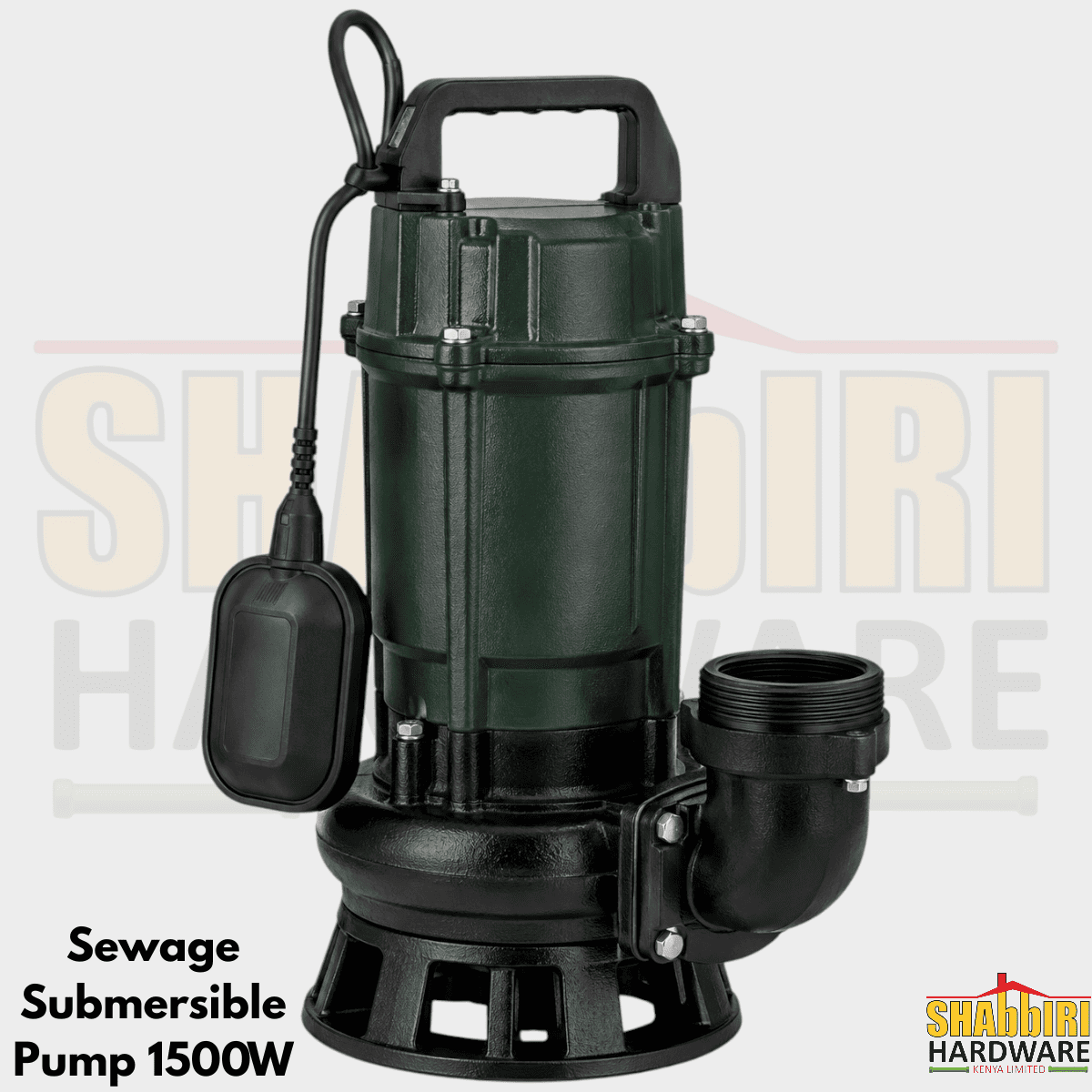 JADEVER 2HP Sewage Submersible Pump 1500W – 2 Inch Outlet, 14.5m Head