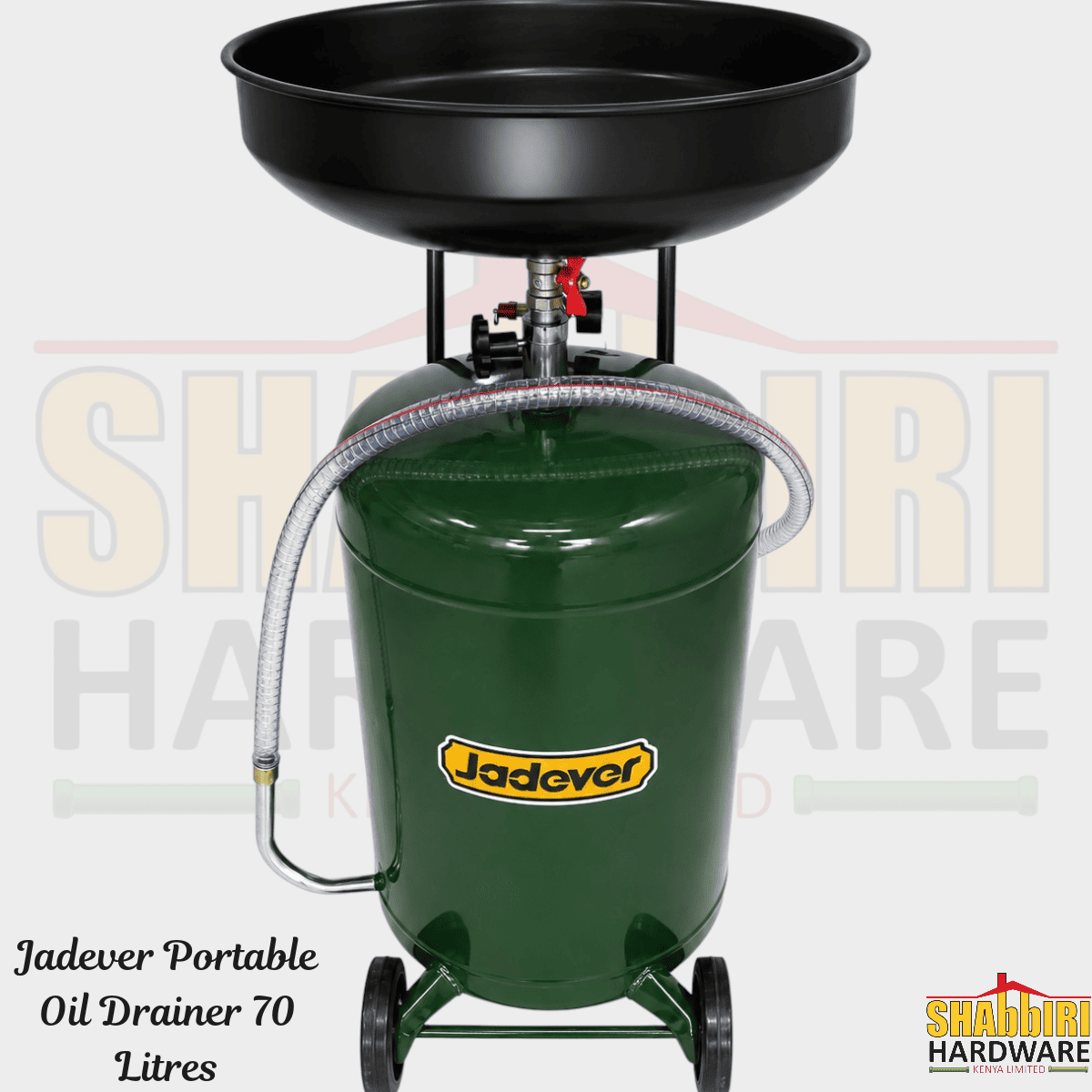 Jadever Portable Oil Drainer 70 Litres | Mobile Waste Oil Drain Tank