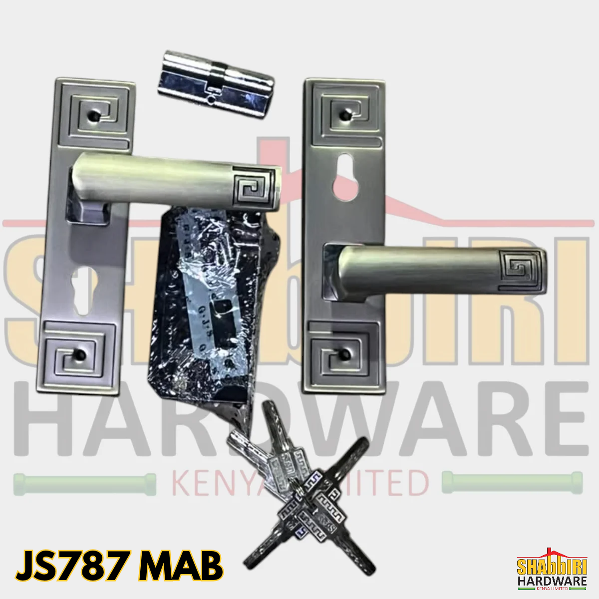 JS-787 MAB Mortise Lever Handle Door Lock – Matt Antique Brass