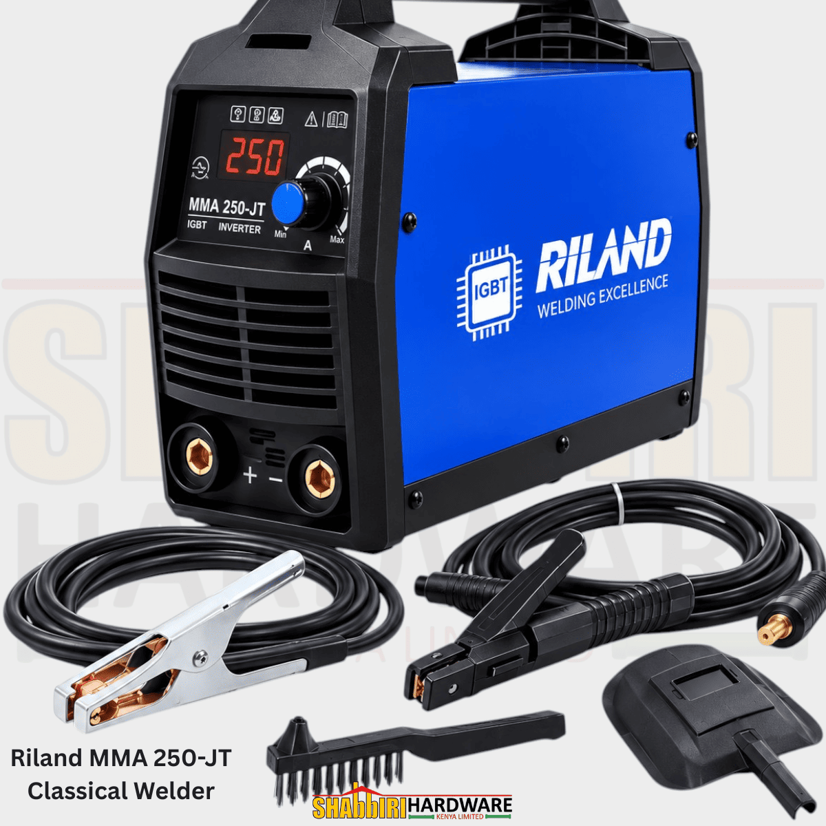 Riland MMA 250-JT Classical Welder – 250A Portable IGBT Inverter ARC/MMA Welding Machine