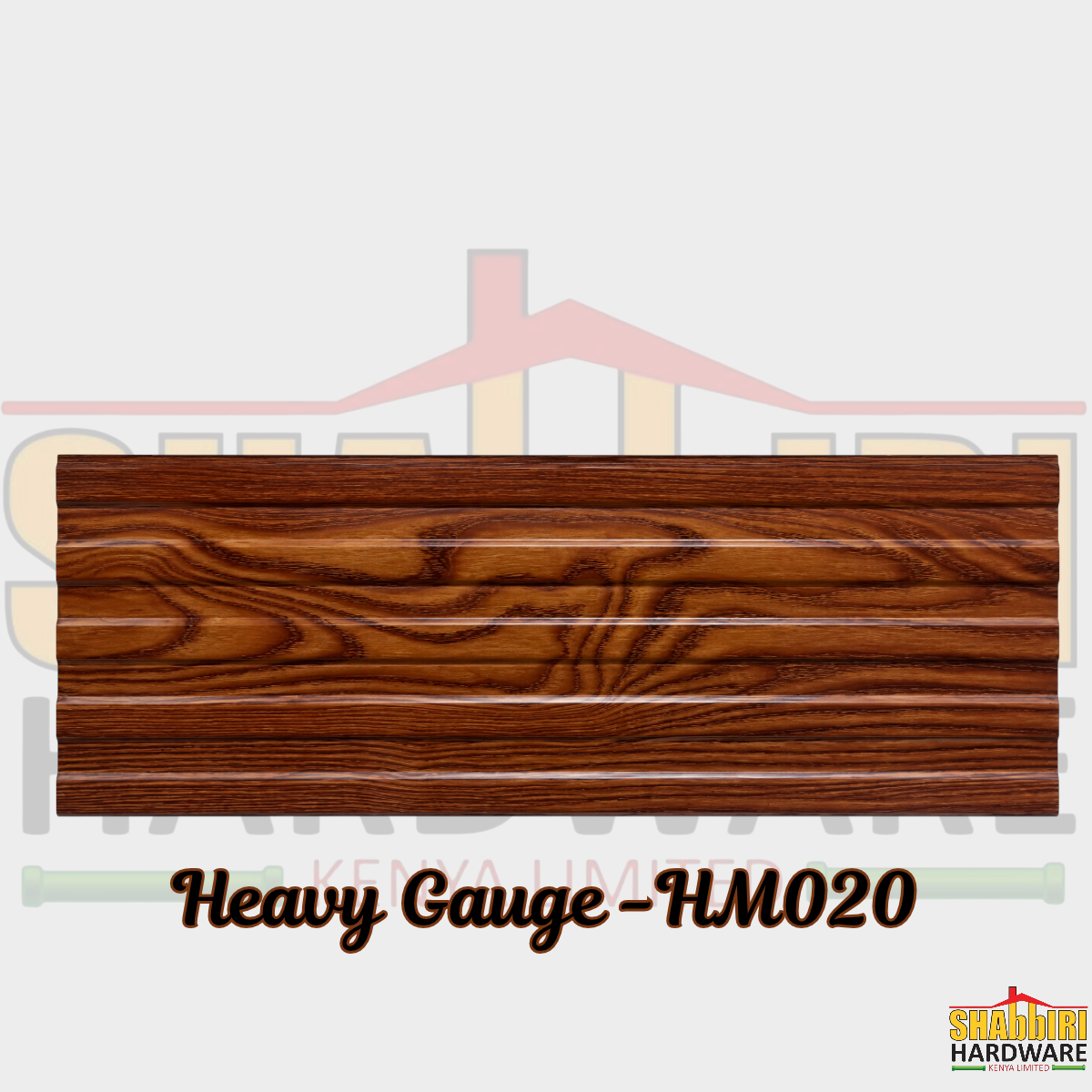 PVC Ceiling Heavy Gauge HM-020 – Walnut Wood Grain Grooved Panel