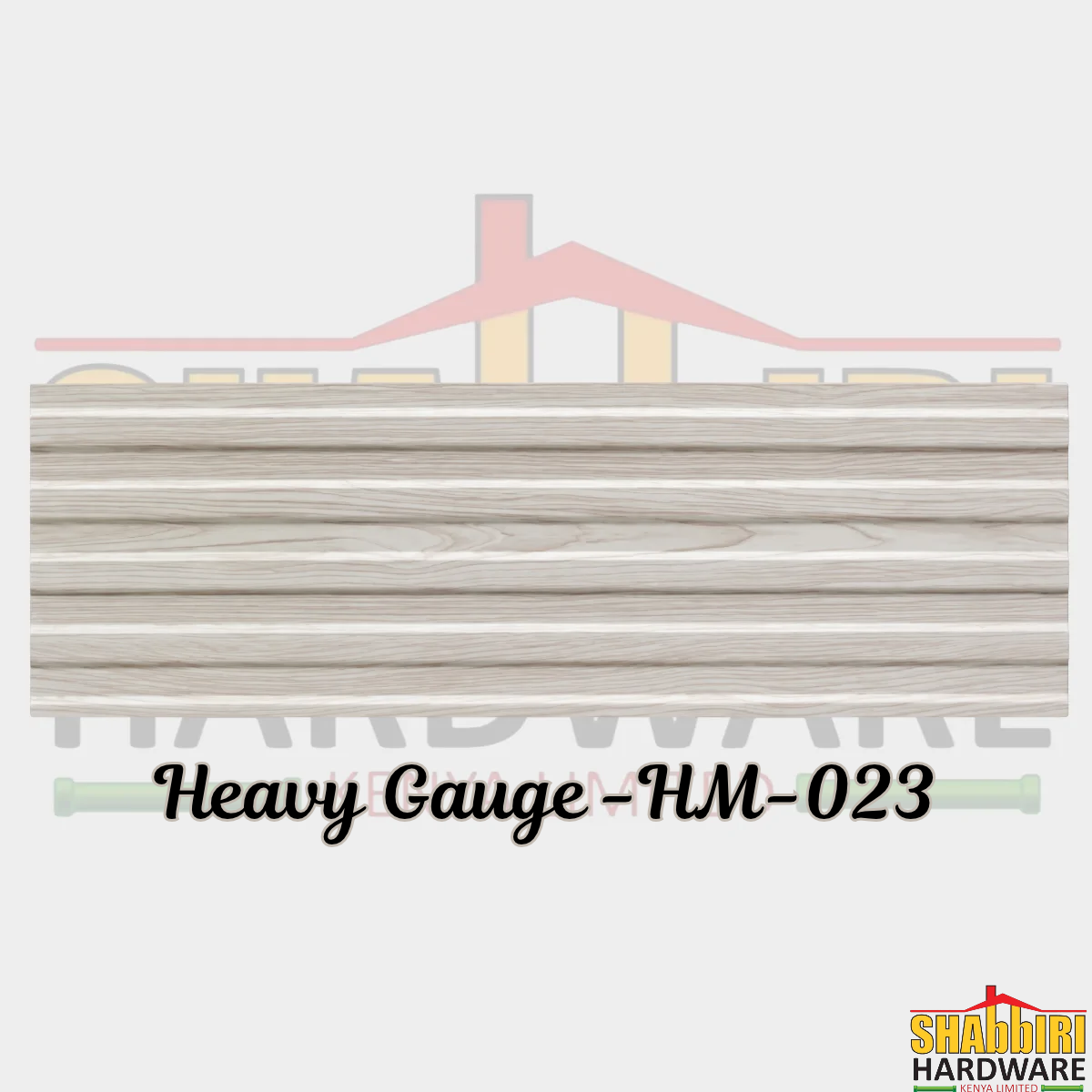 PVC Ceiling Heavy Gauge HM-023 – Whitewash Oak Wood-Grain Grooved Ceiling Panel