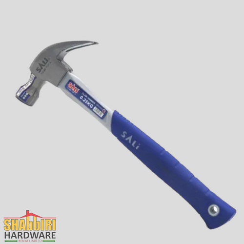 SALI RUBBER HANDLE CLAW HAMMER 500gms