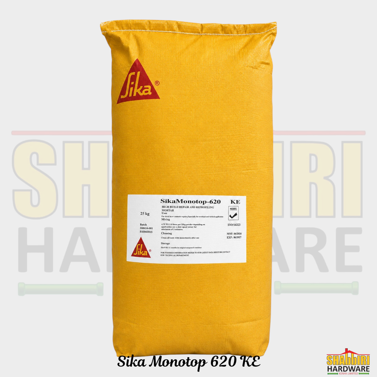 Sika MonoTop-620 Concrete Repair & Levelling Mortar 25kg – Polymer Modified Repair Mortar Kenya