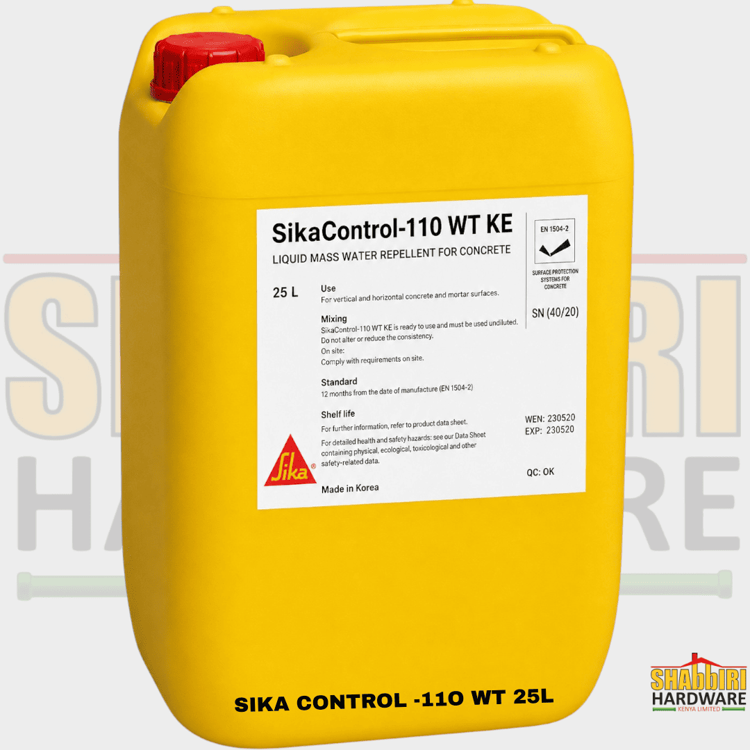SikaControl®-110 WT KE 25 Litres | Liquid Concrete Water-Repellent Admixture Kenya