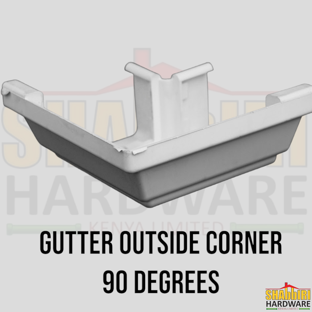 SQUARE GUTTER CORNER EXTERNAL 90 DEGREES- WHITE
