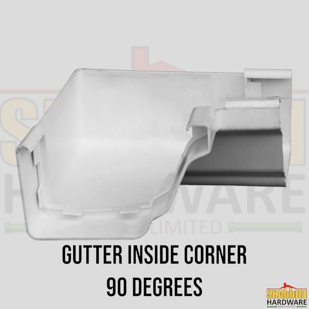 SQUARE GUTTER CORNER INTERNAL 90 DEGREES - WHITE