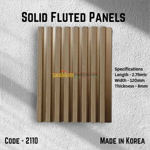 PS FLUTED WALL PANELS - COFFEE BROWN MINI GROOVES (2110)