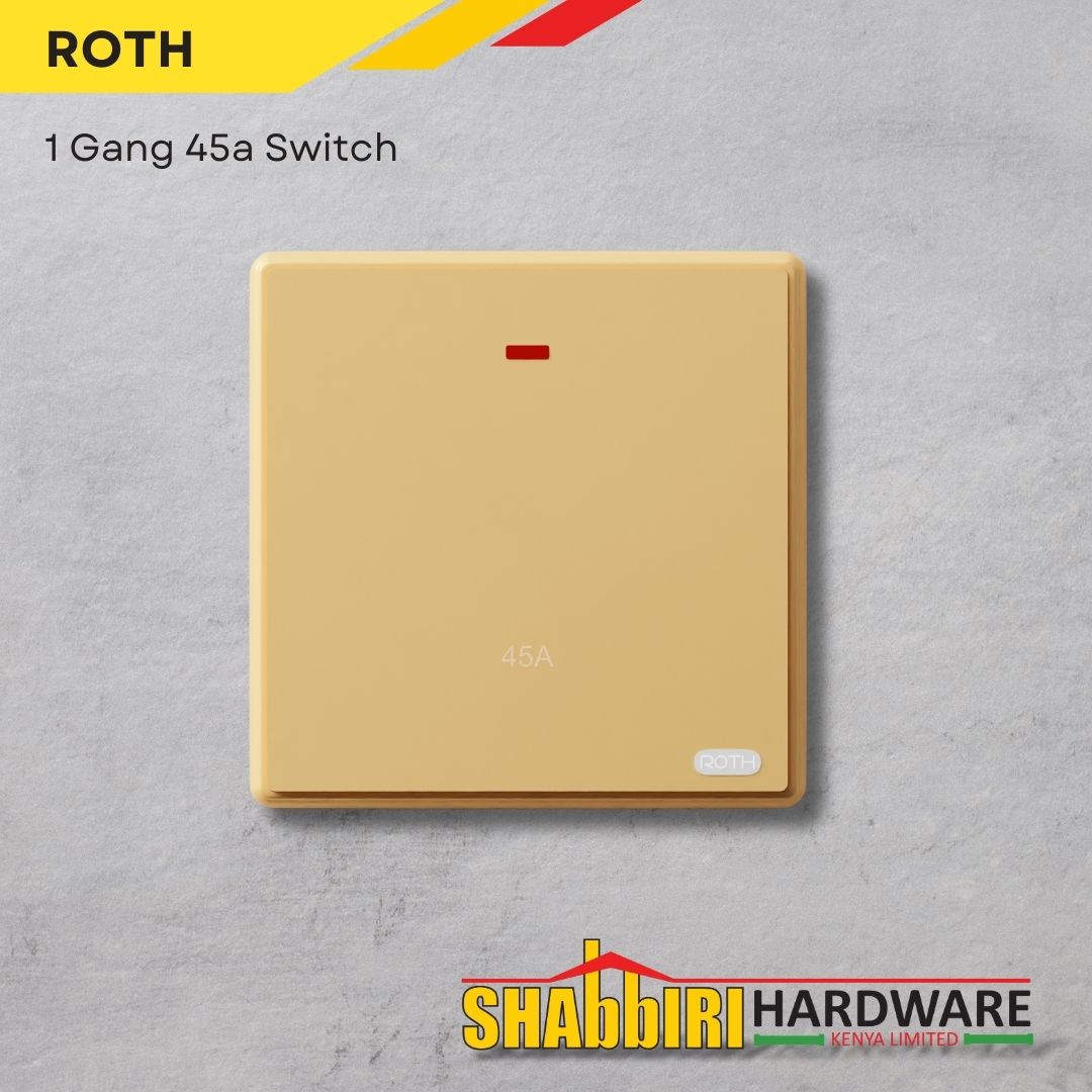 MODERN WATER HEATER SWITCH - GOLD 45A