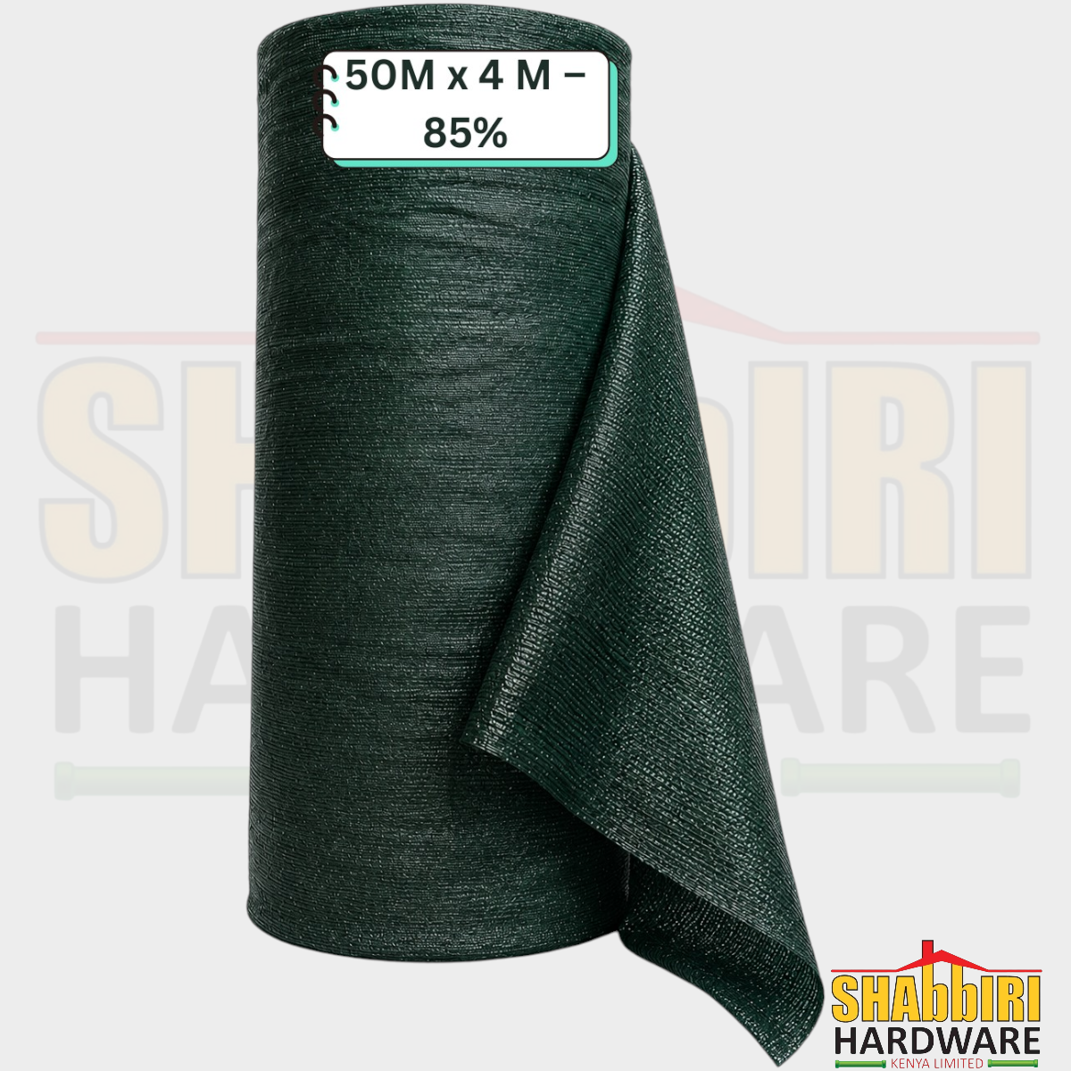 Waterproof Green Shade Net 85% – 50m x 2.85m