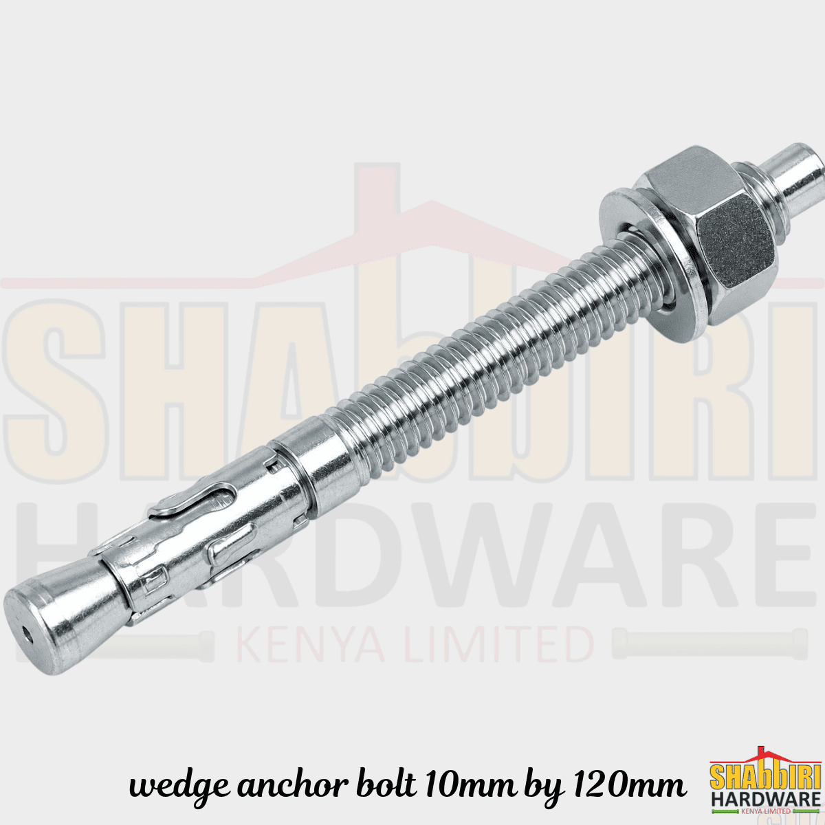 Wedge Anchor Bolt 10mm × 120mm | Heavy-Duty Concrete Expansion Anchor Bolt Kenya – 400pcs Carton