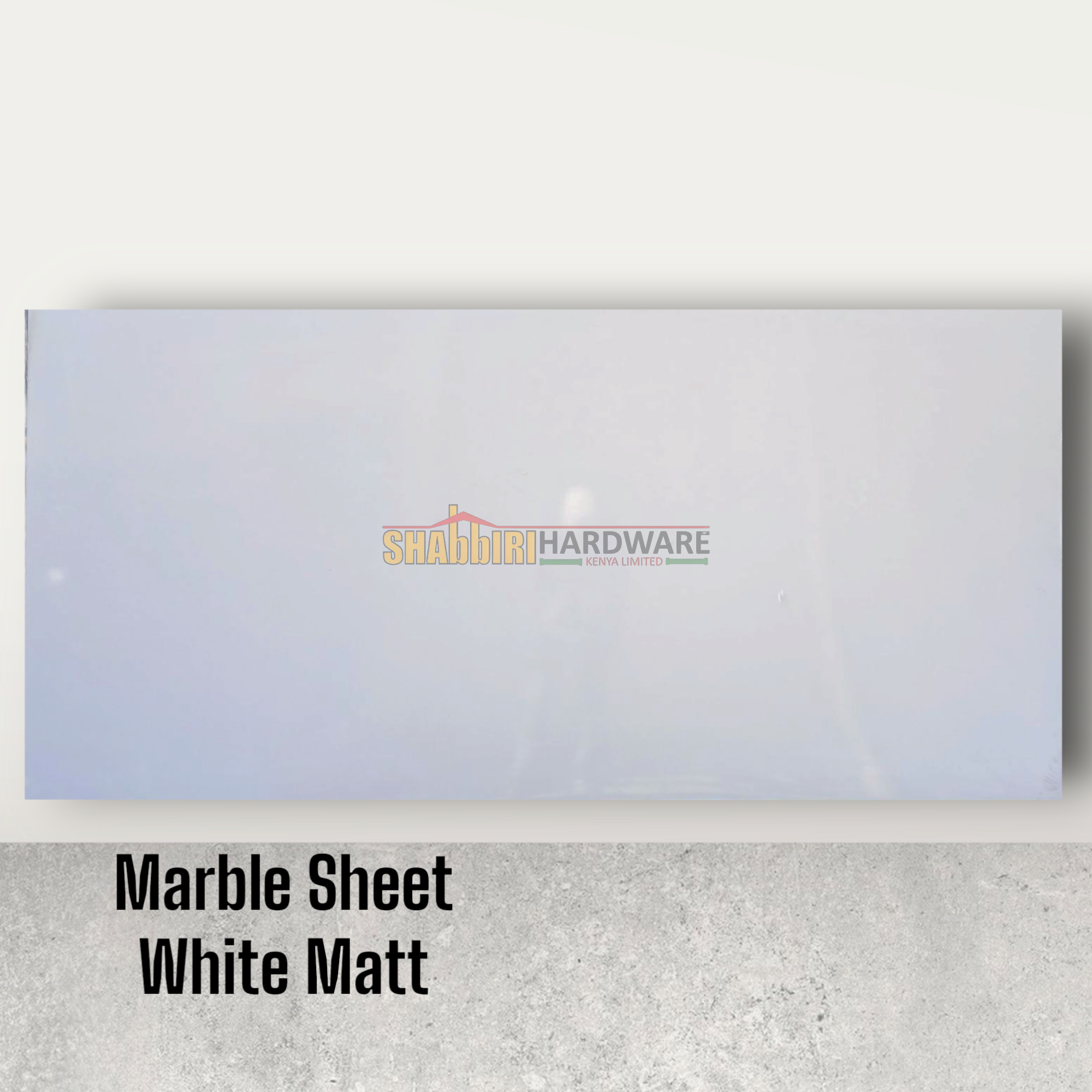 PVC MARBLE SHEET WHITE MATT