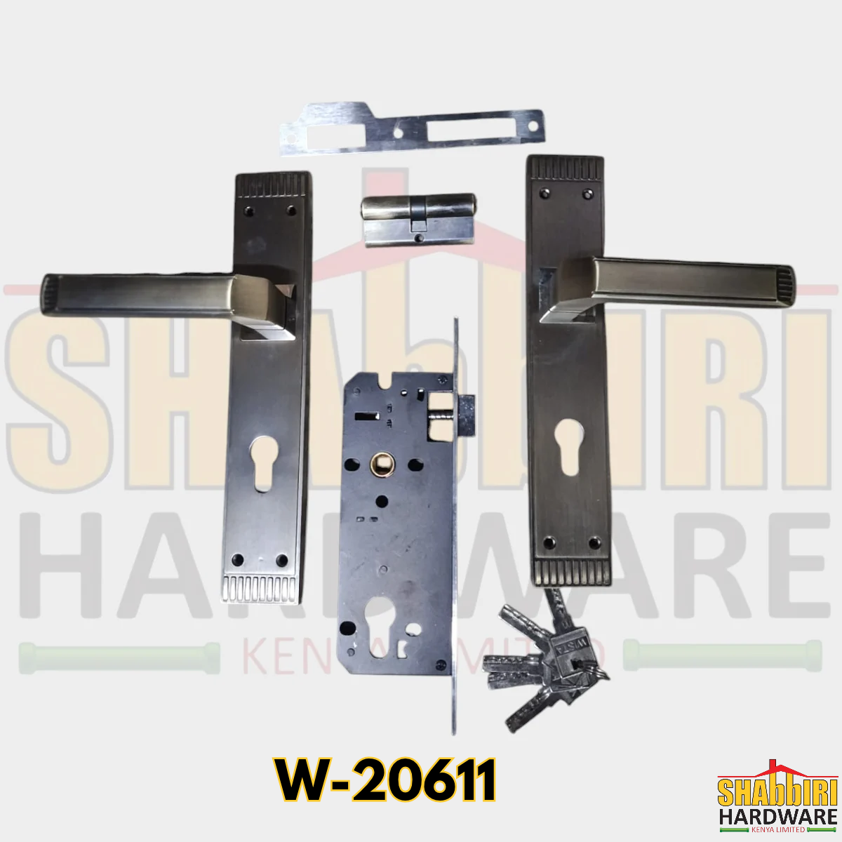 WISTA Cylinder Door Lock 20611 – Heavy-Duty Mortise Lever Handle Lock